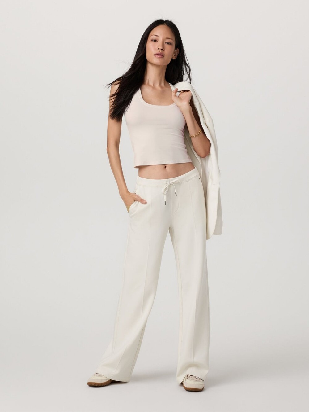 Vuori Compose Wideleg Pants Marshmallow Small NEW NWT